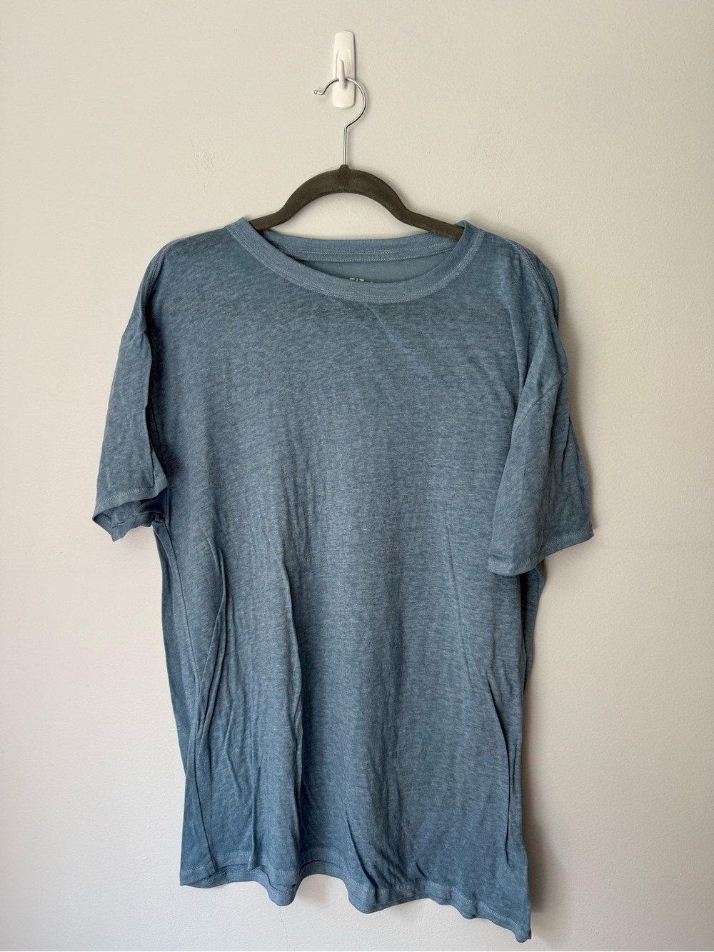 Men's Heathered Blue Crew Neck T-Shirt